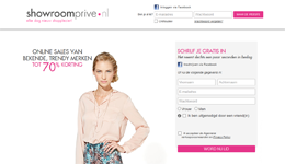 Website Showroomprive.nl